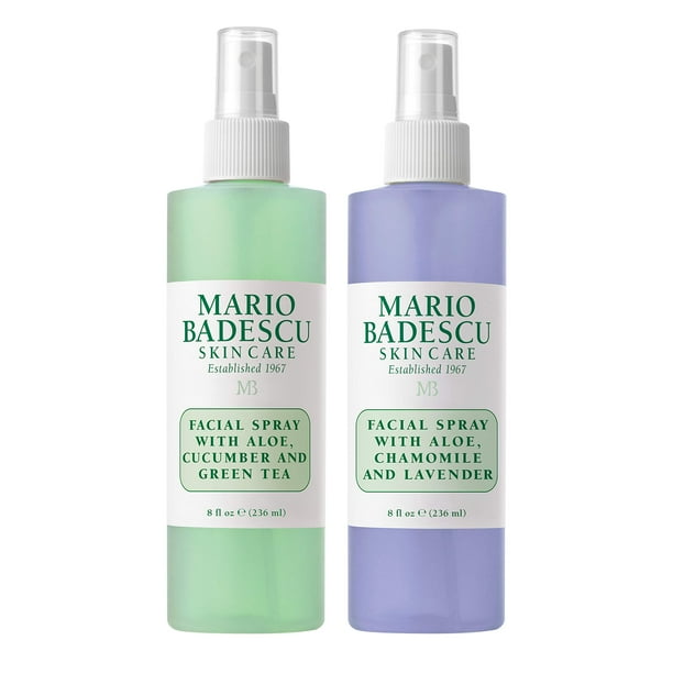 Set de spray facial Mario Badescu, aloe, manzanilla y lavanda, 120 ml