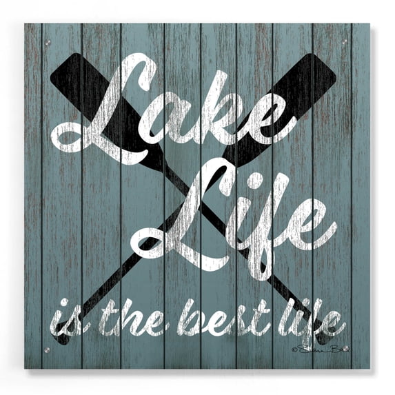 Epic Art 'Lake Life' by Susan Ball, Acrylic Glass Wall Art, 24"x24"