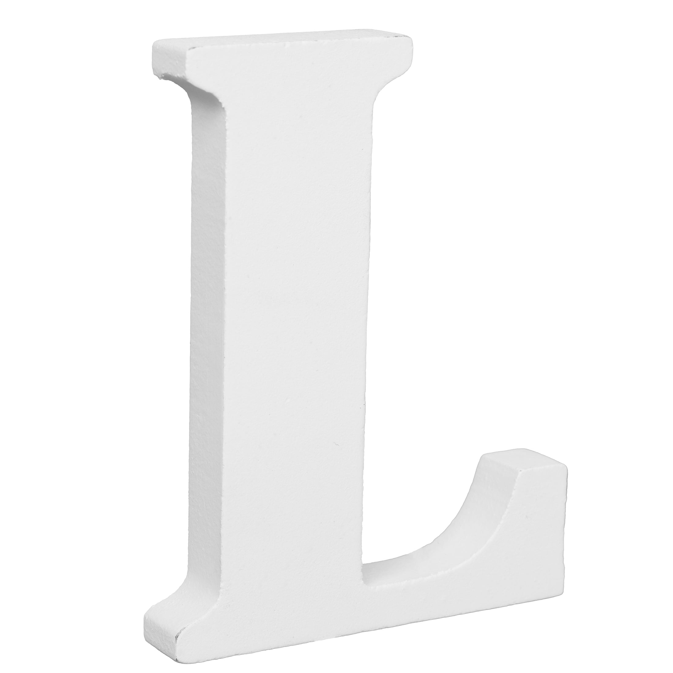 Hello Hobby 3" White Wood Letter L