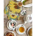 thumbnail image 4 of Spring Daisy Kitchen Dish Towels for Drying Dishes Set of 3, Green Rustic Botanical Brown Yellow Florals Waffle Weave Microfiber Hand Tea Bathroom Towels Quick Dry & Absorbent Towel 15.7x23.6, 4 of 7