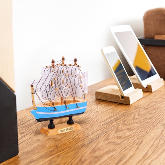 Masteelf Sailboat Tabletop Decor Marine Coastal Ornament for Home and Office Decoration