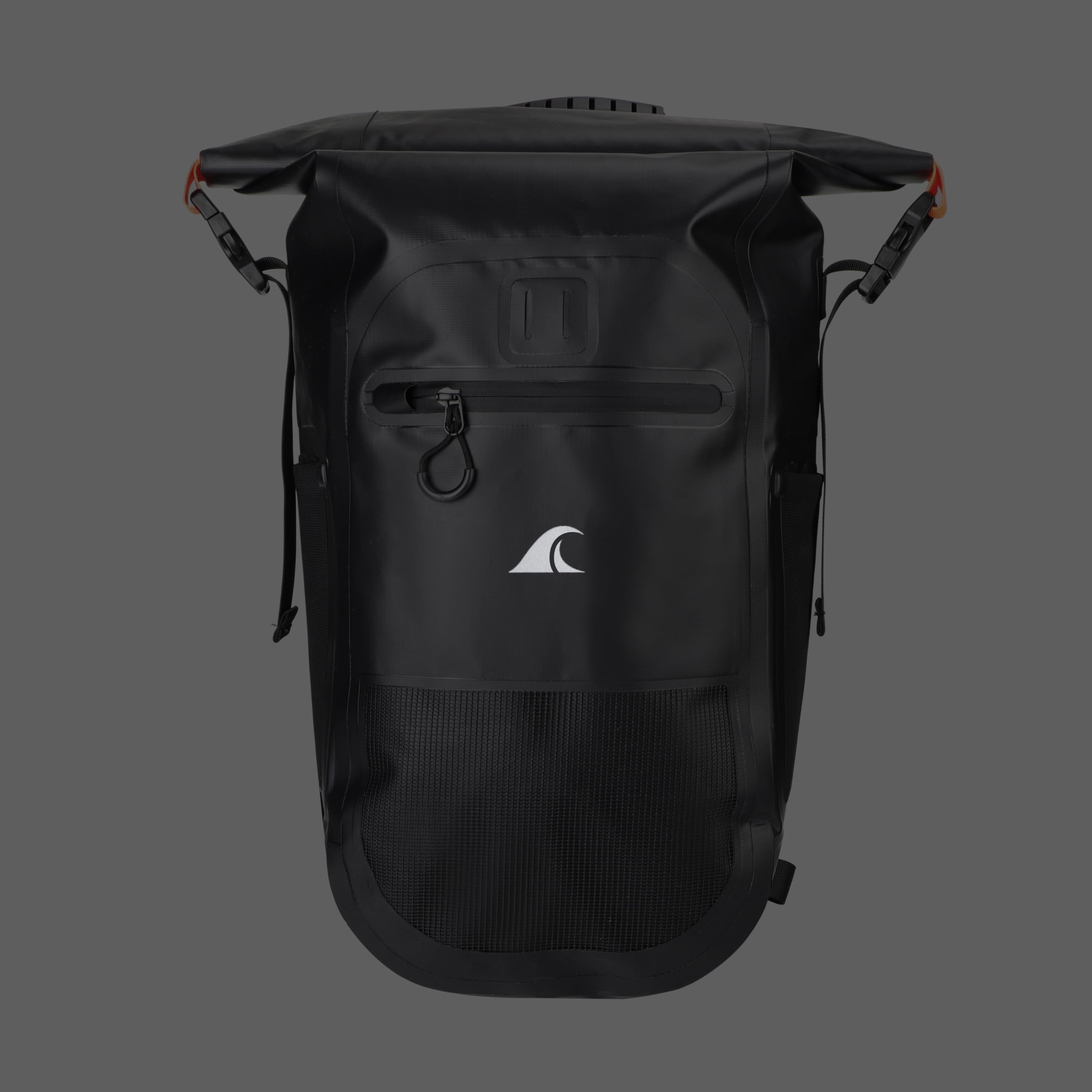 Breakwater Supply Meanhigh Dry Bag Waterproof Backpack, 25L, Small, for Kayaking, Backpacking, Hiking, Hunting, Fishing + Floating, Rolltop, Light Weight, Mesh Water Bottle Holders