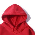 thumbnail image 5 of VSSSJ Mens Hoodies Relaxed Fit Solid Color Casual Hooded Sweatshirts Long Sleeve Drawstring Comfy Basic Versatile Pullover with Pocket Red L, 5 of 6