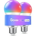 thumbnail image 2 of YNTVV-Smart Light Bulbs, WiFi & Bluetooth Color Changing Light Bulbs, Music Sync, 16 Million DIY Colors RGBWW Color Lights Bulb, Work with Alexa, Google Assistant Home App, 800 Lumen, 2 Pack, 2 of 4