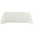 thumbnail image 2 of BalsaCircle 10 Pieces 90" x 156" Ivory Rectangle Polyester Tablecloths Table Cover Linens, 2 of 8