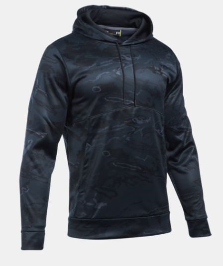 black and camo under armour hoodie