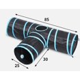thumbnail image 2 of （Color） Cat Tunnel Cat Game, Rabbit Pet Tunnel 3 Way Crinkle Tunnel Foldable Tube Toy for Cats Rabbits, Dogs, Pets, with Bring Cat Toys, 2 of 5