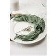 thumbnail image 4 of Holzlrgus Cheesecloth Napkins Set of 6, 20 x 20 Inch Gauze Dinner Cloth Napkins, Handmade Square Rustic Table Napkins for Parties Weddings Event Family Dinner Boho Boho Decoration, Sage Green, 4 of 7