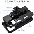 thumbnail image 5 of CoverON Apple iPhone 12 Mini Case (5.4"), KickStand Ring Loop Holder Rugged Phone Cover Magnetic Slide Stand, Black, 5 of 9