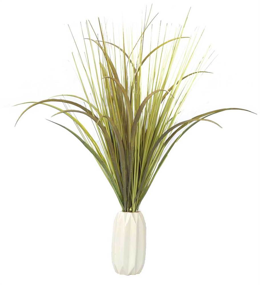 28" Tall Plastic Onion Grass Artificial Indoor/ Outdoor Faux Decor in