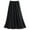 Black, variant on RUTAYY Women Summer Cotton Half Skirt High Waisted Mid-Length A-Line Loose Elastic Belt Skirt Solid Color Flowy Swing Skirts