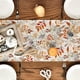 thumbnail image 4 of Camino de mesa de otoño con hojas de eucalipto beige, decoración de mesa de comedor de cocina de temporada otoñal para fiesta en casa al aire libre de 13 x 72 pulgadas, 4 of 5