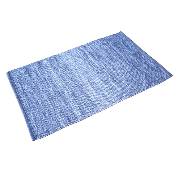 Cotton Doormat  Rug Indoor Outdoor - 2x3' Entrance Entryway Reversible  Rug  Kitchen Bath Mat Home Décor - Grey & White