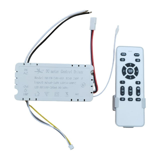 Interrolador del ventilador del ventilador del ventilador de techo Instalación fácil Conveniente Kit de control remoto del ventilador de techo para la