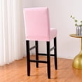 thumbnail image 4 of Skksst Velvet Slipcover Bar Stool Counter Pub Chair Cover Removable Seat Portector, 4 of 7