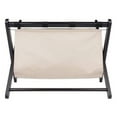 thumbnail image 6 of Pemberly Row Transitional Solid Wood/Fabric Luggage Rack with Basket in Espresso, 6 of 7