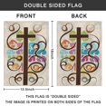 thumbnail image 4 of Happy Easter Day Outdoor Flag Linen Welcome Flag He Is Risen Colorful Eggs God Blessing House Flag Vertical Double Sided Yard Flags for Home, Farmhouse Spring Outdoor Decor 12.5''×18''in., 4 of 4