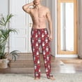 thumbnail image 2 of Fuzoiu Gnome And Snowflakes Print Men's Pajama Pants,Lounge Pants for Men,Lounge PJ Bottoms,Sleepwear Pants with Drawstring Pockets -XX-Large, 2 of 6