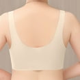 thumbnail image 3 of LLYWEY Comfortable Bras for Women on Sale Sports Bras Plus Size Women Ladies Sport Bra Style-1178 Women's Plus Compression Bra Feature Adult Female Training Sports Bras Beige 40B, 3 of 4