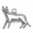 thumbnail image 1 of Sterling Silver 16" .8mm Box Chain 3D Cat Facing Forward Tail Down Pendant Necklace, 1 of 2
