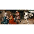 thumbnail image 2 of Albrecht Dürer 24x13 Black Ornate Framed Double Matted Museum Art Print Titled: Adoration of the Magi (1492-94), 2 of 5