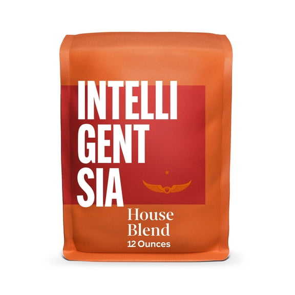 Intelligentsia House Blend Premium Light Roast Whole Bean Coffee, Arabica, 12 oz