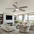 thumbnail image 7 of 52-inch Brush Nickel Ceiling fan with Light & Remote Color Changing Reverse Airflow Ceiling Fan, 7 of 7