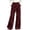 Wine, variant on Mutghys Wide Leg Jeans for Women Asymmetric Ruffle High Waisted Denim Jeans with Pockets Vacation Party Shopping Loose Comfy Casual Jeans