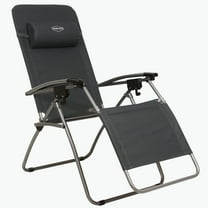 Kamp-Rite Outdoor Folding Reclining Zero Gravity Chair w/Pillow, Gray