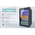 thumbnail image 2 of EUHOMY Frigobar, Mini Refrigerador de 3.2 pies cúbicos para 126 Latas, Refrigerador Pequeño con Estantes Ajustables, Termostato Ajustable, para Dormitorio/Oficina/Hogar, Negro, 2 of 8
