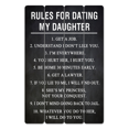 thumbnail image 1 of Dating My Daughter Rules Décoration murale en bois, 1 of 1