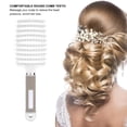 thumbnail image 5 of Peine, Masajeador De Cuero Cabelludo Antideslizante Champú Nudo De Cabello Peine Redondo Dientes Peine De Cabello Liso De Curva Grande Para Uso Doméstico De Mujeres, 5 of 5
