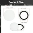 thumbnail image 2 of Ceiling In-Wall Speaker Grille Cover and Base, 6.5 Inch White Round Metal Covers, 2 of 6