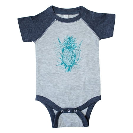 

Inktastic Unpicked Pineapple in Blue Gift Baby Boy or Baby Girl Bodysuit