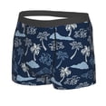 thumbnail image 2 of Balery Hawaii Palms Men's Boxer Briefs, Soft and Breathable Cotton Underwear with nylon Waistband-Large, 2 of 9