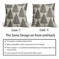 thumbnail image 6 of Christmas Pillow Covers 18x18 Set of 2 Red Xmas Tree Star Rustic Winter Print Decorative Outdoor Pillowcases Farmhouse Vintage Holiday Decorations Throw Cushion Case Decor for Couch Sofa Bed, 6 of 6