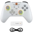 thumbnail image 1 of EasySMX X05 Wireless Gamepad Bluetooth Gaming RGB Controller white, 1 of 5