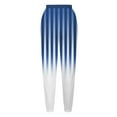 thumbnail image 5 of Virmaxy Women's 2024 Casual Striped Jogger Pants Drawstring Elastic Cuffs Sweatpants with Pockets Fashion Cozy Lounge Pants Blue-4 M, 5 of 5