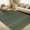 green, variant on Machine Washable Rug with Non-Slip Backing, Modern Neutral Printed Low Pile Rug, Stain Resistant Non-Shedding Striped Carpet Throw Mats for Living Room and Bedroom
