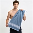 thumbnail image 5 of Celsvanis Bath Towel for Adults Thick Soft Highly Absorbent Quick Dry Lint Free Face Wash Towel Classic Household Bathroom Daily Use, Blue, 5 of 6