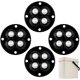 thumbnail image 5 of Mini ruedas | Juego de 4 ruedas de bolas giratorias autoadhesivas de 360 grados - Polea para muebles para macetas, accesorios de bricolaje, manualidades, ruedas para electrodomésticos para oficina en, 5 of 5
