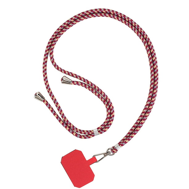 Xihbxyly Compras En Línea Correas Ajustables En Rojo para Teléfono Móvil, Cordón para Colgar En El Cuello, Seguro y para Tarjetas Fijas Perdidas