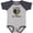 Baseball Heather and Navy, variant on Inktastic Dispatcher Mommy Gold Line Emergency Boys or Girls Baby Bodysuit