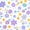 A Purple Yellow Blue, variant on Erosebridal Multicolor Wild Floral Bed Spread Queen,Kawaii Flowers Pattern Queen Coverlet Set For Girls,3-Piece