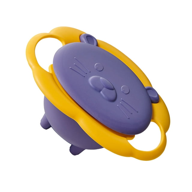 360 Degree Rotation Bowl. Spill Free Bowl, Toddler Kid No Spilling Bowl