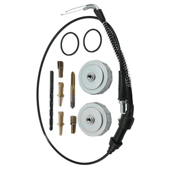​​Throttle Cable Conversion Kit for 1987-2006 ATV Models, TORS Elimination System with Replacement Caps and Thumb Throttle Components​​