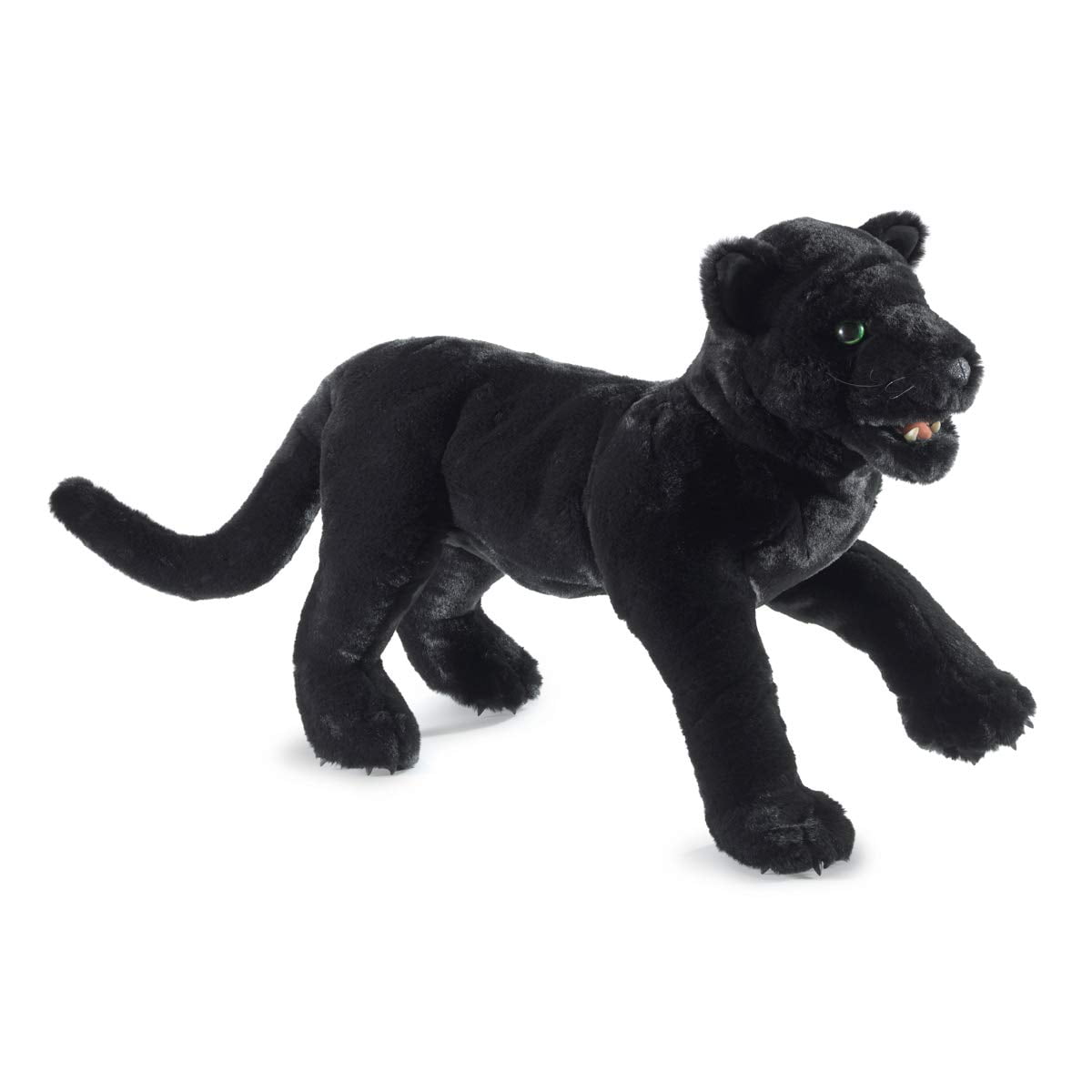 NEW PLUSH SOFT TOY Folkmanis 3155 Black Panther Wild Cat Hand Puppet 