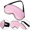 thumbnail image 4 of Sleep Mask 4 Pack, Silk Eye Sleeping Mask, Lightweight Comfortable Silk Eye Mask, 4 x Silk Sleep Eye Masks (Pink, Blue, Gray, Black) for Men & Women, 4 of 5