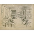 thumbnail image 2 of Santiago Rusiñol 24x19 Gold Ornate Framed and Double Matted Museum Art Print Titled - Waiting for Customers (1891), 2 of 4