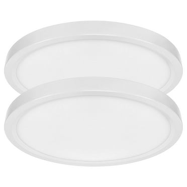 Luxrite 5 Inch LED Flush Mount Ceiling Light, 12W 800LM, 5CCT 2700K-5000K, Dimmable 2-Pack